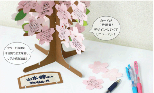 オンラインショップ】 AR0819102 メッセージツリー3 アルタ 色紙 桜 文房具・事務用品